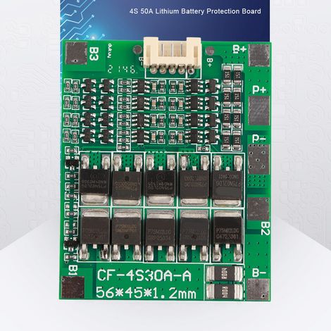 Carte BMS 4S 30A pour batterie LiFe 3,2V - Module de protection PCB lithium (1/5)