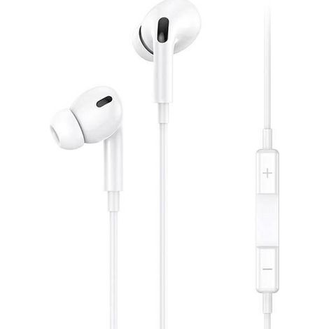 Auriculares estéreo USAMS EP-41 MAX Lightning blancos (1/3)