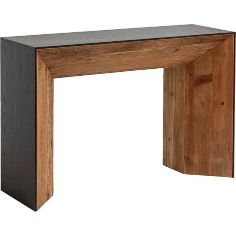 Made In Meubles – Console en pin recyclé 80x120x40 cm – Élégante et solide – Bureau ou table d'entrée – Design moderne et durable (1/5)