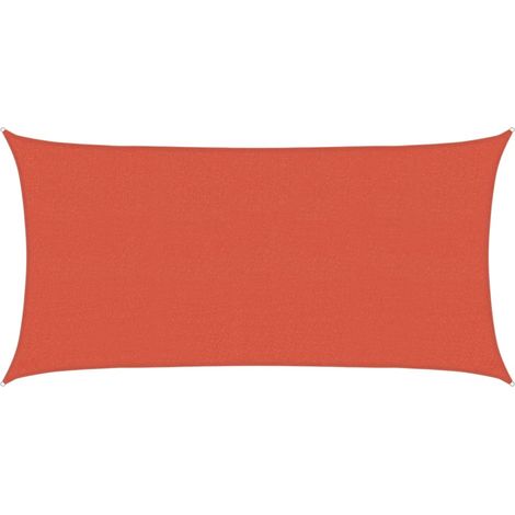 vidaXL Voile d'ombrage 160 g/m² Terre cuite 2x4 m PEHD