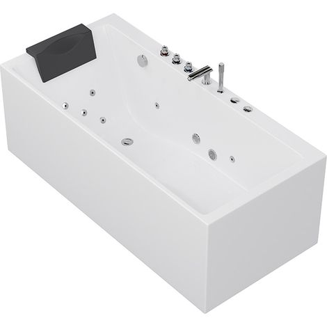 Home Deluxe Bañera de hidromasaje BAKAL- Blanco, GRP, ABS (1/5)