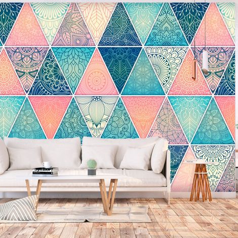 Papier Peint "Oriental Triangles" 70 x 100 cm (1/2)