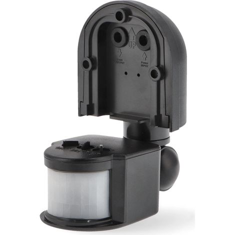 IluminaShop - Detector de Movimiento PIR 180º Superficie Negro II (1/5)