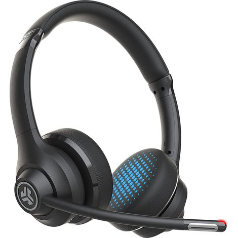 JLab Go Work Headset Kabelloses und kabelgebundenes Headset Headset Telefonieren/Musik USB Typ C Bluetooth Schwarz, Blau (1/5)