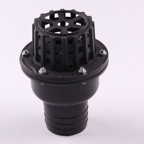 Water pump, filter, foot valve, non-return valve, 50 mm (2 inch) plastic foot valve, shower head, 50 mm outer diameter, 135 mm length (1/5)