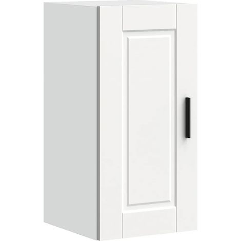 Armario de pared de cocina moderno y práctico de 30 x 31 x 60 cm en madera de ingeniería blanca 020050322 (1/5)