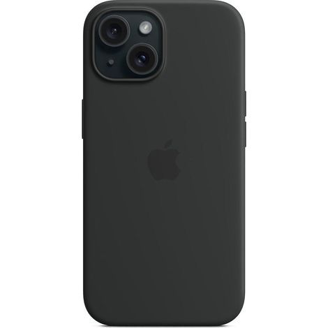 iPhone 15 Skal Kompatibelt med MagSafe Repskyddande Silikonskal (FMY) Svart iPhone 15 iPhone 15