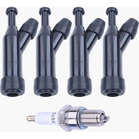 4 Bougie d'allumage de démarrage capuchon pour Honda GX120 GX200 GX160 GX240 GX270 GX340 GX390 GX640，Soufflet de Bougie d'allumage Résistance Pièces de Rechange Professionnelles (1/4)