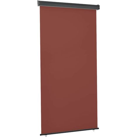 Balkon-Seitenmarkise 125x250 cm Braun
