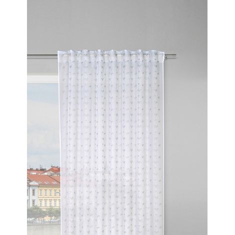 Mömax Fertigvorhang Stella Weiß/Grün ca. 140x245cm (1/5)