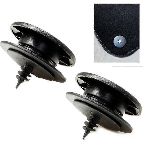 2 clips de fixation universels pour tapis de sol de voiture, 2 parties supérieures + (1/5)