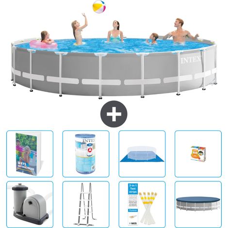 Prism Frame Pool Rund - 549x122 cm - 9-teilig S541