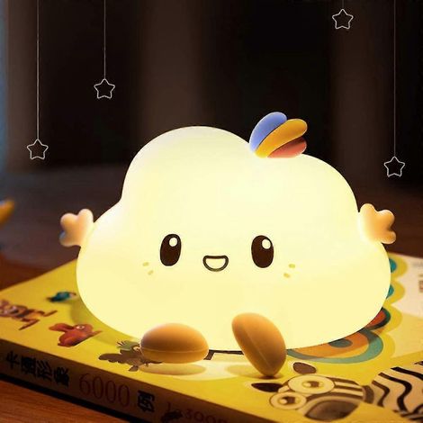 Veilleuse enfant mignonne, veilleuse bébé, veilleuse portable rechargeable pour filles, veilleuse en silicone pour bébé, veilleuse LED, version améliorée (1/5)