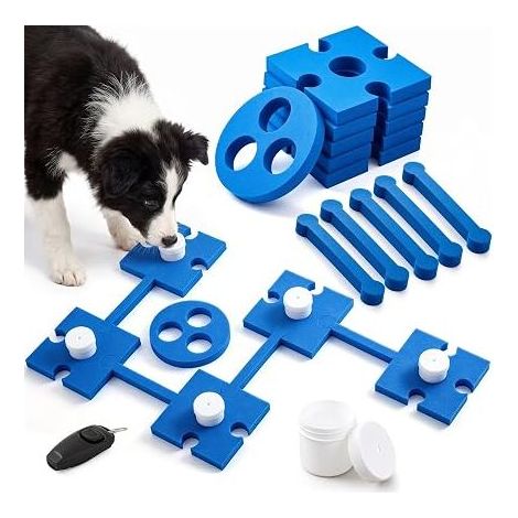 Scent Training Kit for Dogs: Foam Puzzles with Scent Containers, Whistle, Storage Bag, Smart Toy for Scent Training (1/5)