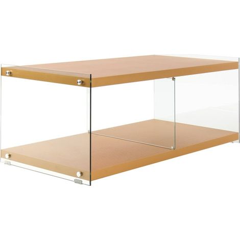 Mobile Porta TV Elementary 200 Oro in Vetro e Legno (1/3)