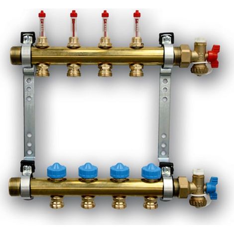 Roth Distribuidor de circuito de calefacción con DFA HK 9 1" AG/con posibilidad de cierre, 1115009803