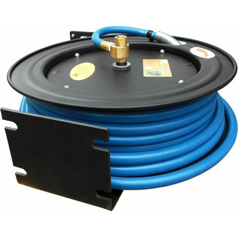 AVVOLGITUBO TUBO ARROTOLATORE ARIA AUTOMATICO 15mt 20 BAR TUBO COMPRESSORE 896