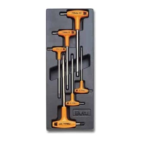 beta t52 rigid thermoformed hexagon socket spanners (1/2)