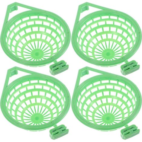 Lot de 4 nids d'oiseaux en plastique creux, nids suspendus pour perroquets, accessoires pour animaux de compagnie (vert) (1/5)