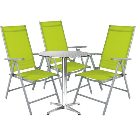 Bistrogarnitur 4-teilig Silber/Lime-M950249+3xMMC5000GG (1/3)