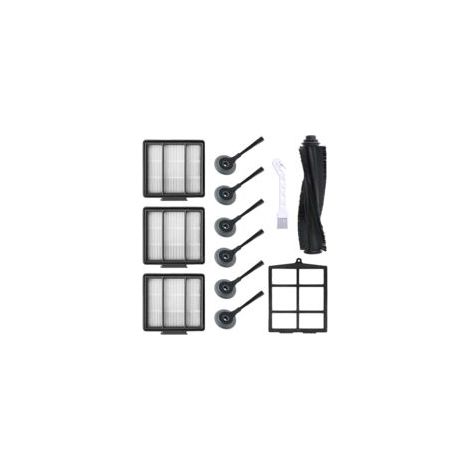 TP Kit d'accessoires pour aspirateur robot Shark Ion AV751 S87 R85 RV850, RV850WV : 6 brosses latérales, 3 filtres HEPA, 1 filtre principal, 1 brosse principale (1/2)