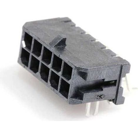 Connettore micro fit porta maschio 5x2vie da circuito stampato