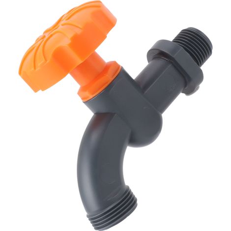 Robinet de jardin multifonctionnel en plastique et acier, étanche, pour aquarium, camping-car ou ferme. (1/5)