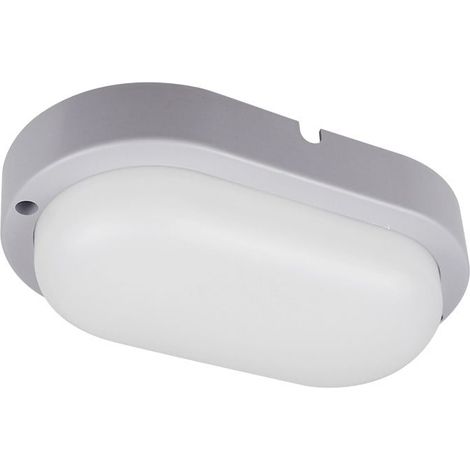 Hublot LED Extérieur Ovale 12W 4000K IP54 Gris CREALYS