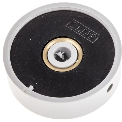 Bouton de potentiomètre RS PRO, Axe de 6mm, Diamètre de 38.6mm, Vis sans tête ( Prix pour 1 ) (1/2)