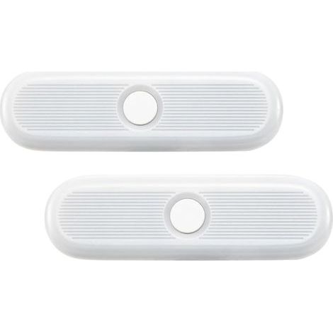 Lampada con sensore di movimento, luce notturna a LED con batteria ricaricabile da 500 mAh, magnetica e portatile, a risparmio energetico, confezione da 2, corta (1/4)