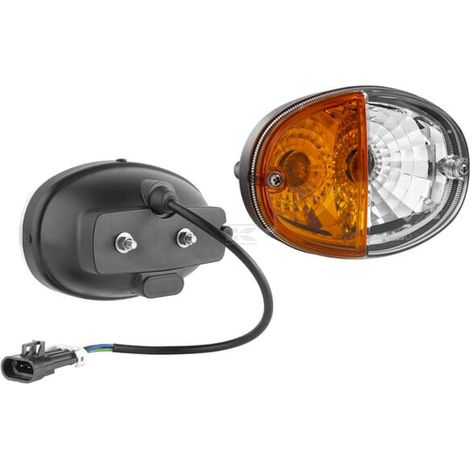 Direction and position light halogen'front right oval'12V amber/white bolt on'140x93mm Delphi plug Wesem WESEM LT348464 (1/2)