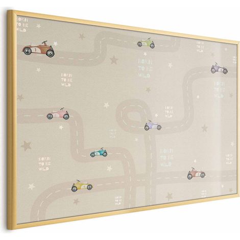 Póster - Coches de carreras (1/4)