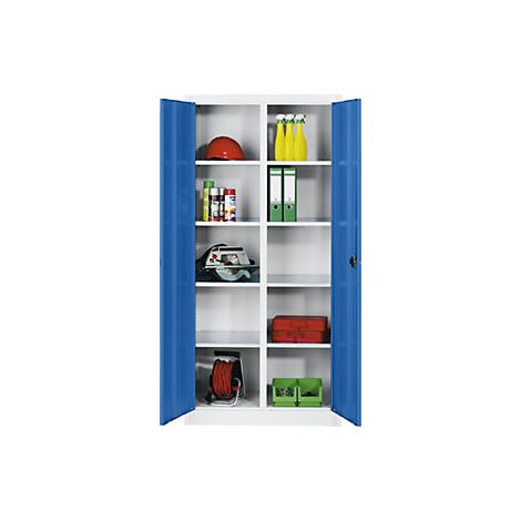 C+P 760318 Armoire d'atelier en tôle d'acier 8 tablettes