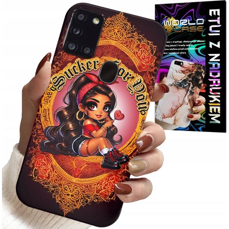 Custodia per Samsung Galaxy A21s - Sucker FOR YOU custodia alla moda con bambola + vetro (1/5)