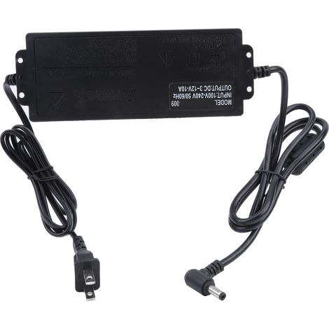 Adaptateur secteur régulé et ajustable 3-12 V CC 10 A avec affichage de la tension CA (1/5)