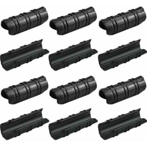 100 Pcs Serre Clips 25mm Clips Serre de Jardin Résistance aux Températures Elevées Fixation , XU,Bache Serre Durable Facile a Utiliser pour Fixation Serre Bannière Tuyau Jardin Films - Noir - (1/4)