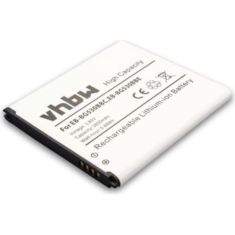 vhbw Akku kompatibel mit Samsung Galaxy SM-G530Y, SM-J500f, SM-J500fn, SM-G530H, SM-J500h, SM-J500 Handy Smartphone Telefon (2600 mAh, 3,8 V, Li-Ion)