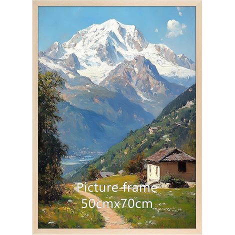 Bilderrahmen 50x70 cm Holzoptik Wandmontage für Büro & Wohnen (1/5)