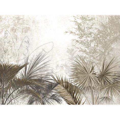 Papier peint panoramique - Forêt Tropicale - 130 cm x 97 cm (1/2)