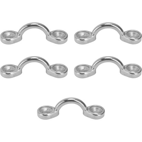 5Pcs Anneaux d’Amarrage en Acier Inoxydable 316 5mm pour Kayak Canoë Gréement Pont Fixation Marine (1/5)