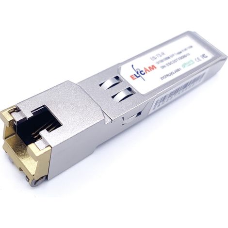 Elfcam SFP Modul RJ45 – 1,25 Gbps Kupfer, 10/100/1000Base-T, Multi-Rate kompatibel (1/4)