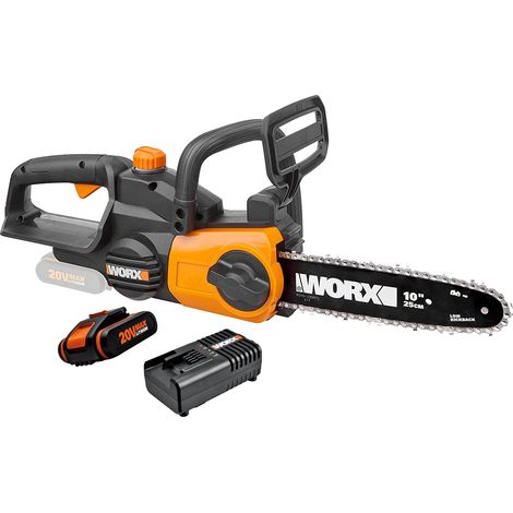 Tronçonneuse d'élagage WORX WG322E avec batterie 20V barre de 25 cm (1/4)