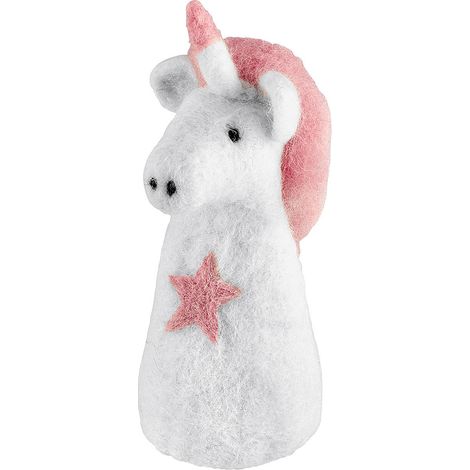 Chauffe-œufs, laine de mouton, hauteur 13 cm, licorne Lana / Cilio (1/2)