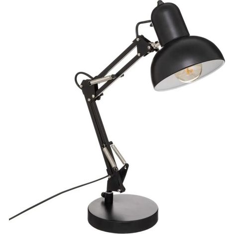 Lampe à Poser Design "Bren" 55cm Noir (1/4)