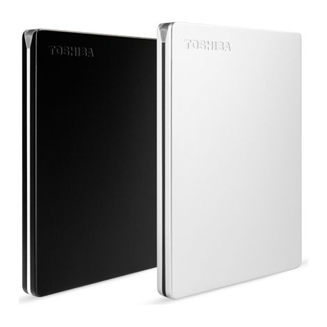 Disque dur externe toshiba canvio slim hdd 2,50 » 5.000 mbit/s usb 3.0 2 tb couleur noire (1/3)