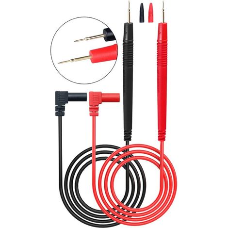 Flexibles Multimeter-Messleitungsset, CAT III 1000 V 10 A, Volt-Messleitung für präzise Messungen mit Standard-4-mm-Bananenstecker, für die meisten digitalen Multimeter und elektronischen Stromzangen.