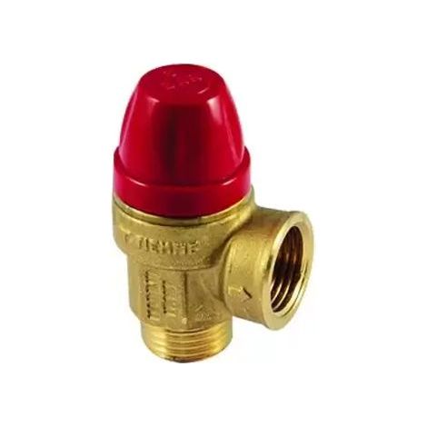Valvola di Sicurezza Tiemme 8 BAR con Attacchi M-F 1/2''X1/2'' - 1920037