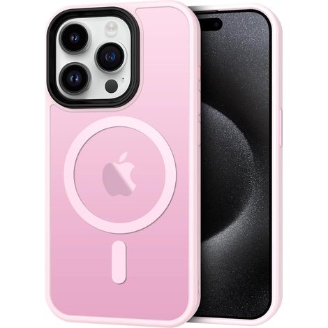 Handyhülle iPhone 15 Pro MagSafe Kameraschutz iPhone 15 Pro Hell Rosa (1/5)