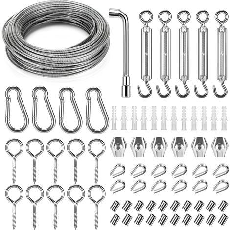 35M Φ 3MM Hanging Stainless Steel Cable Kit Steel Cable (1/5)