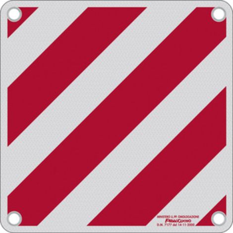 1PZ CARTELLO CARICO SPORGENTE ALLUMINIO 50X50 OMOLOGATO (1/2)